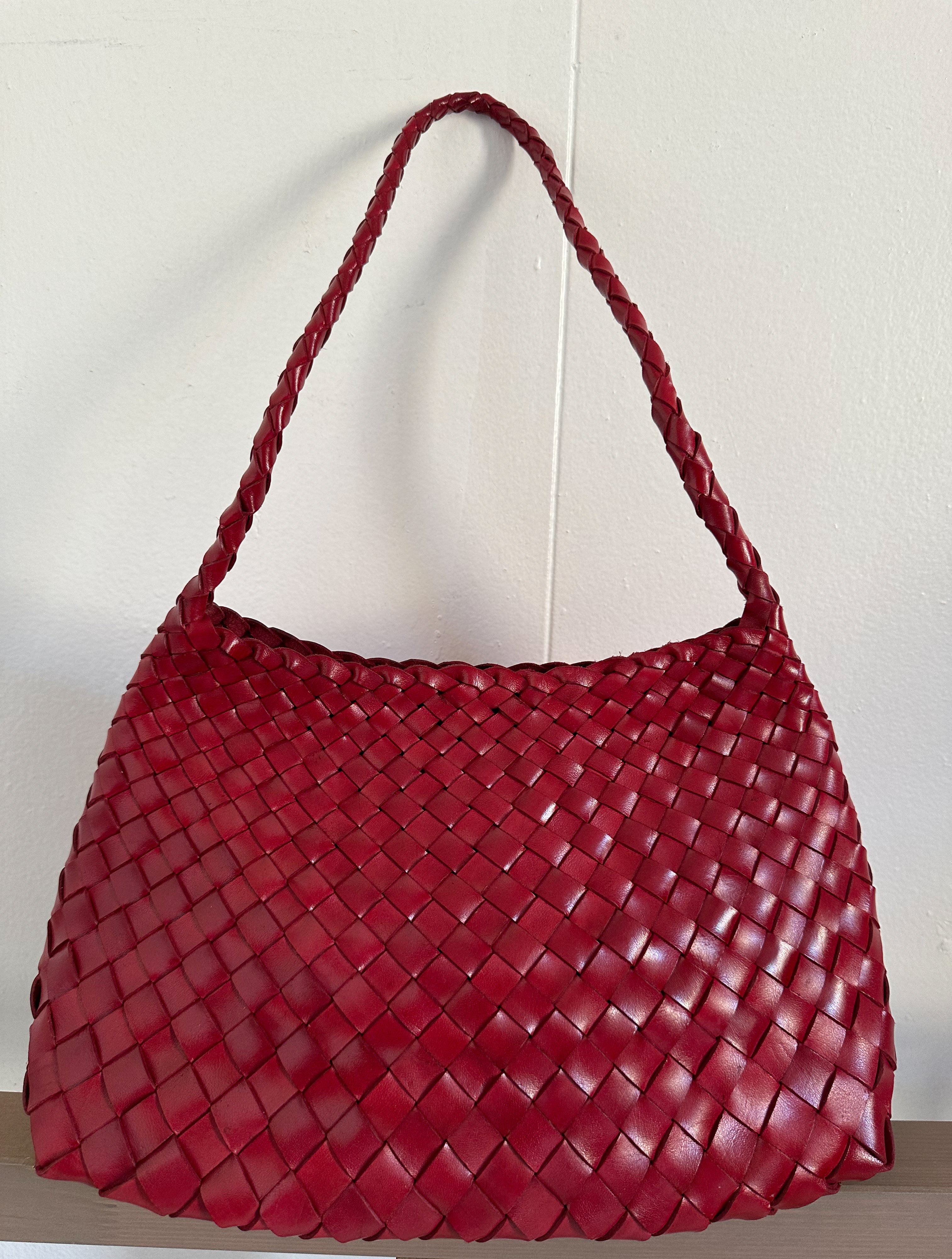 Mira Woven Leather Bag