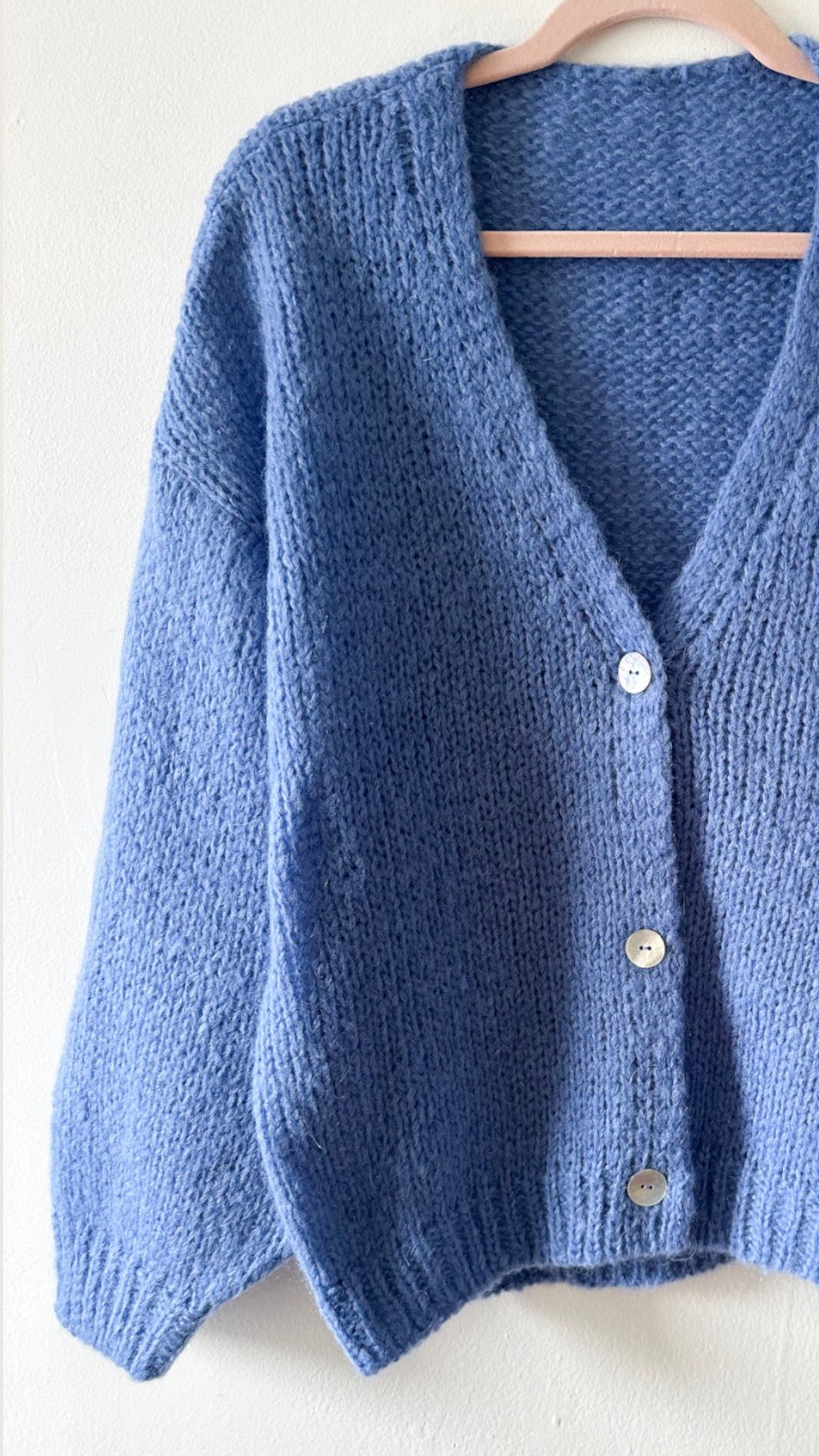 Alpaca-Blend Knitted Cardigan