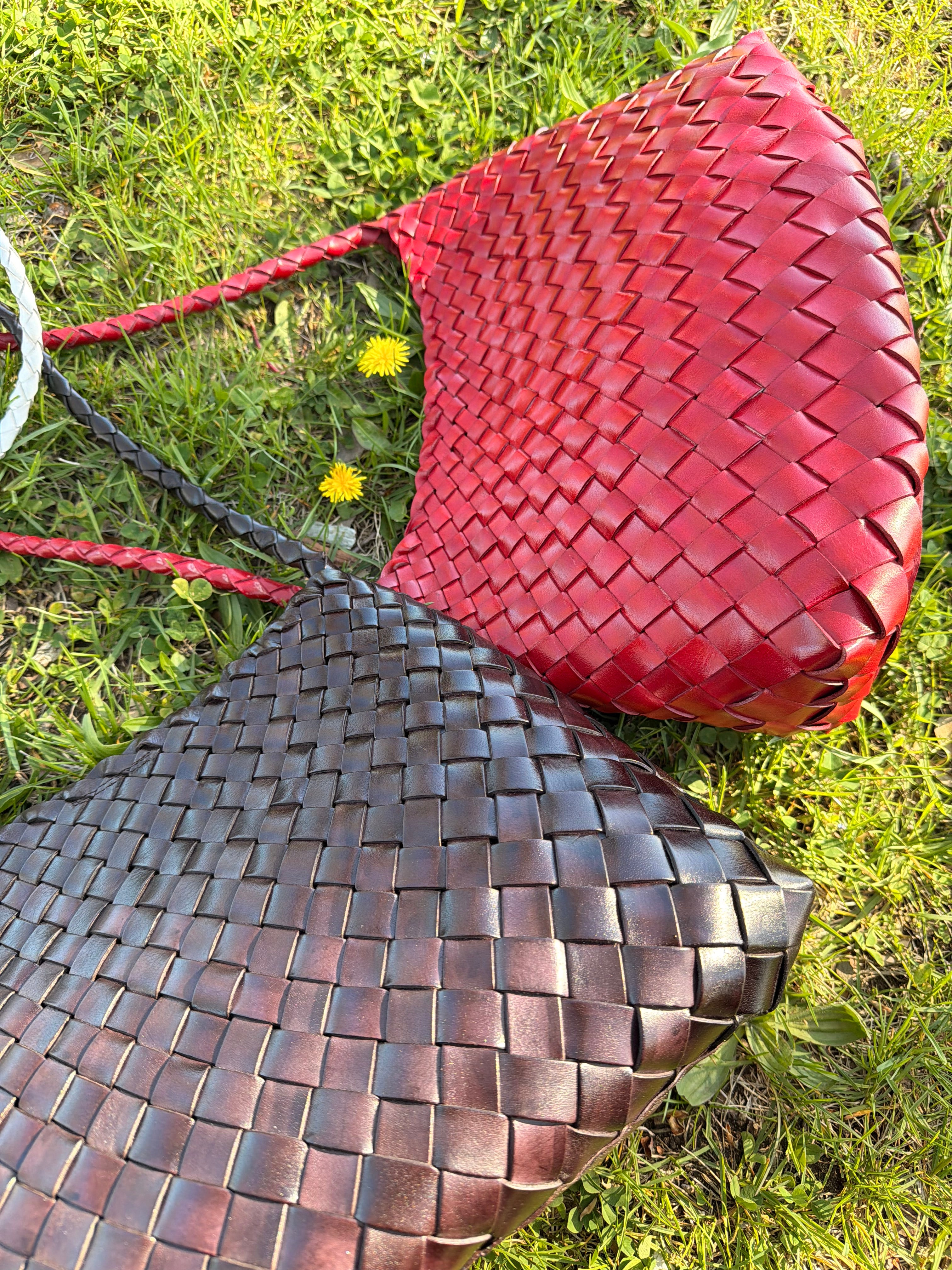 Mira Woven Leather Bag