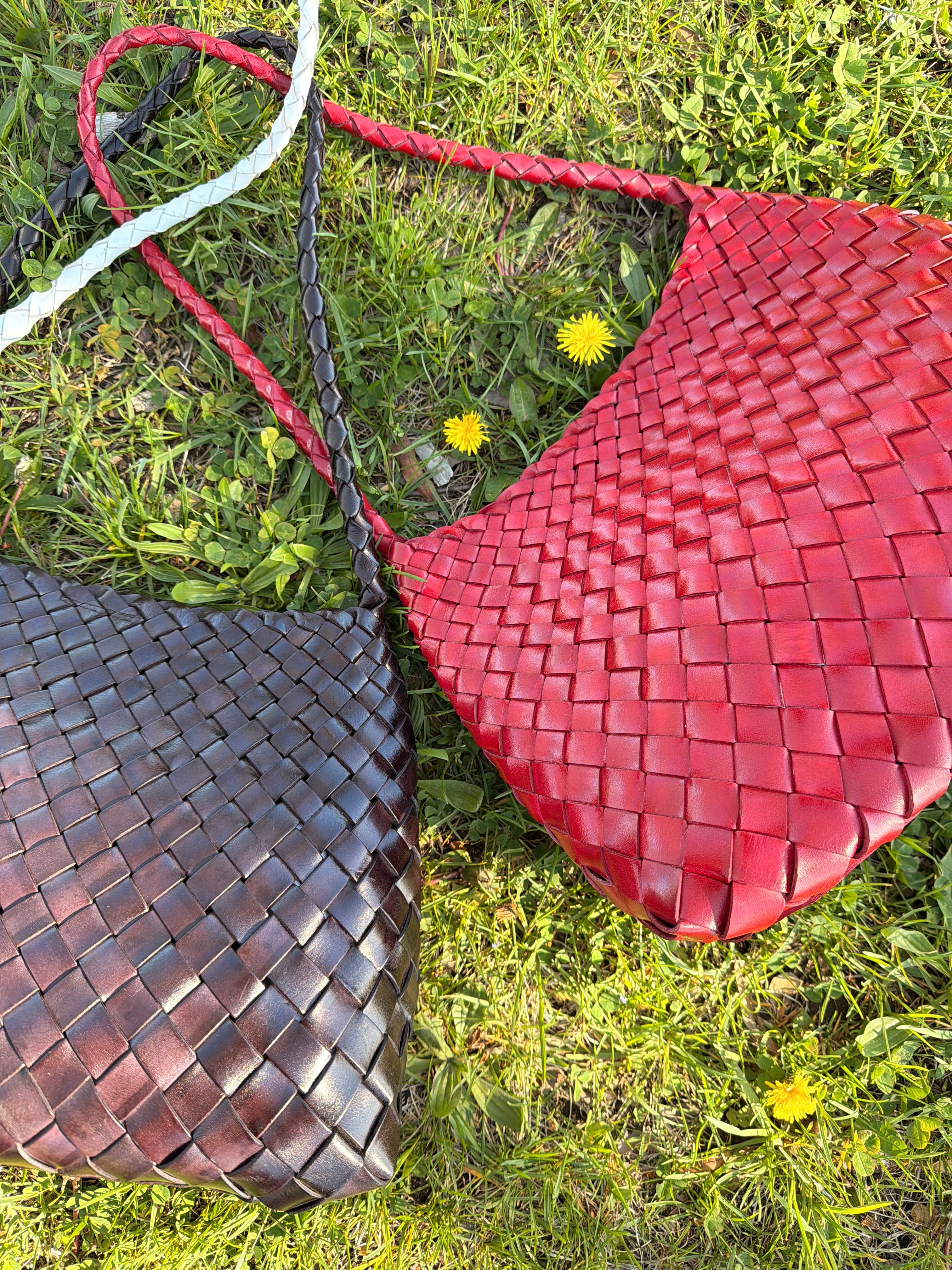 Mira Woven Leather Bag