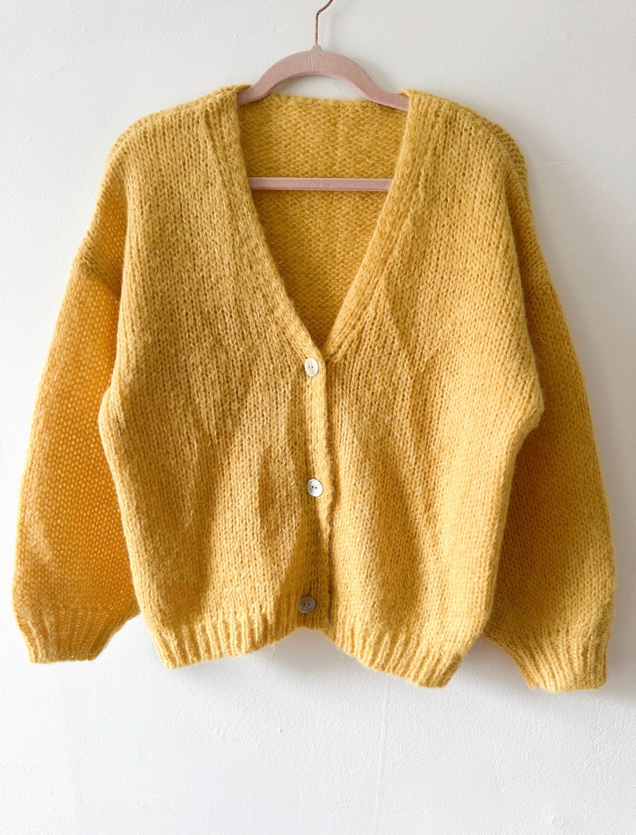 Alpaca-Blend Knitted Cardigan