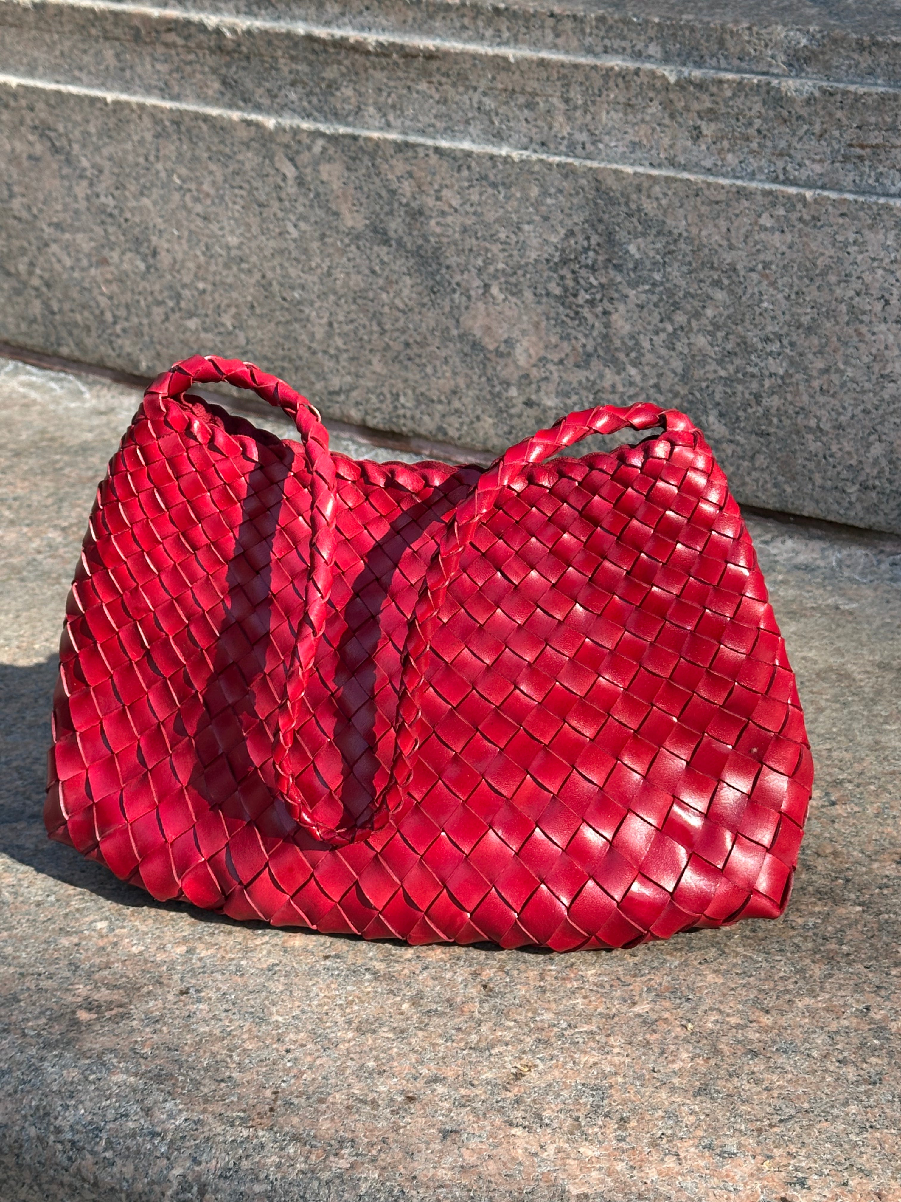Mira Woven Leather Bag