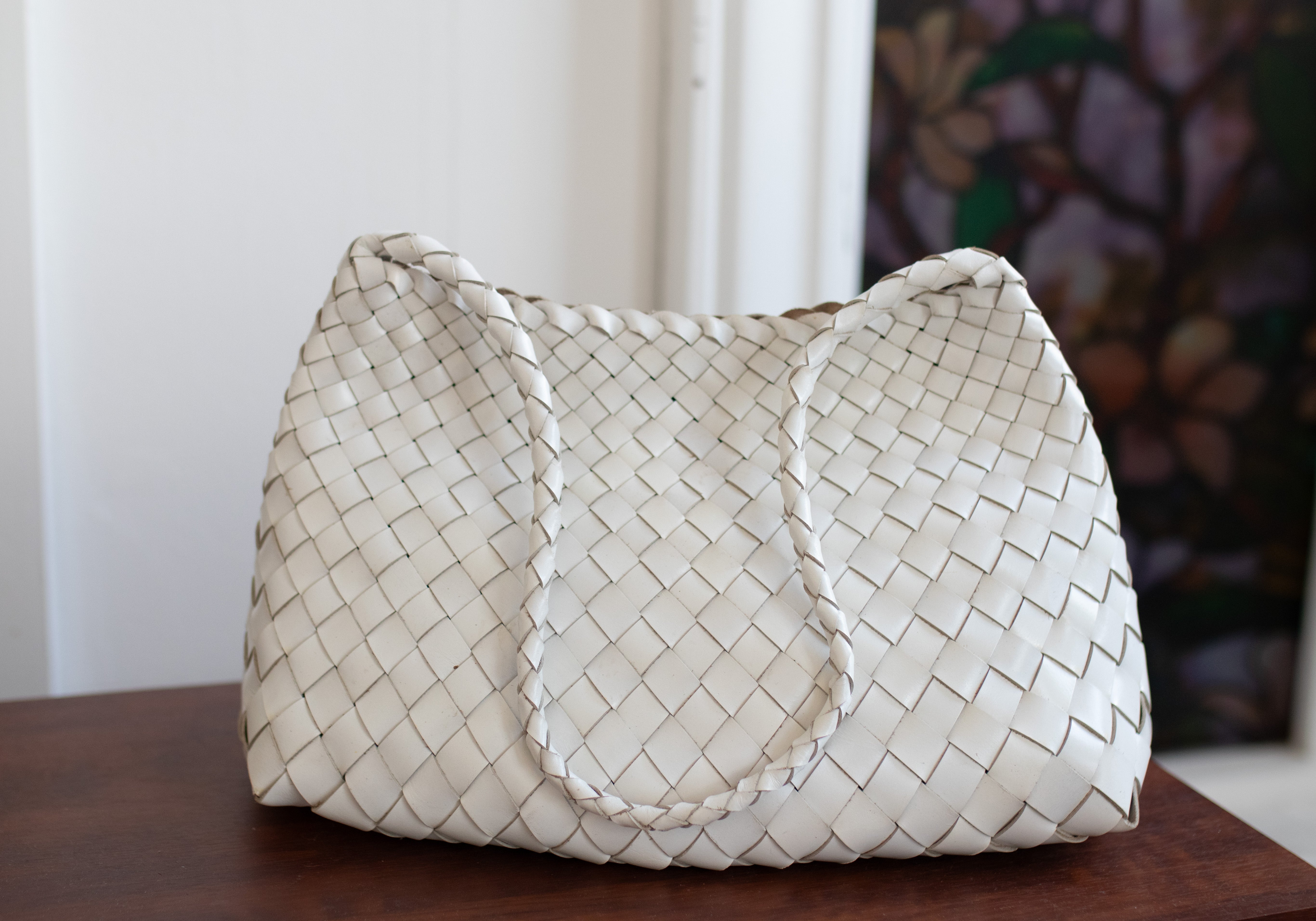 Mira Woven Leather Bag