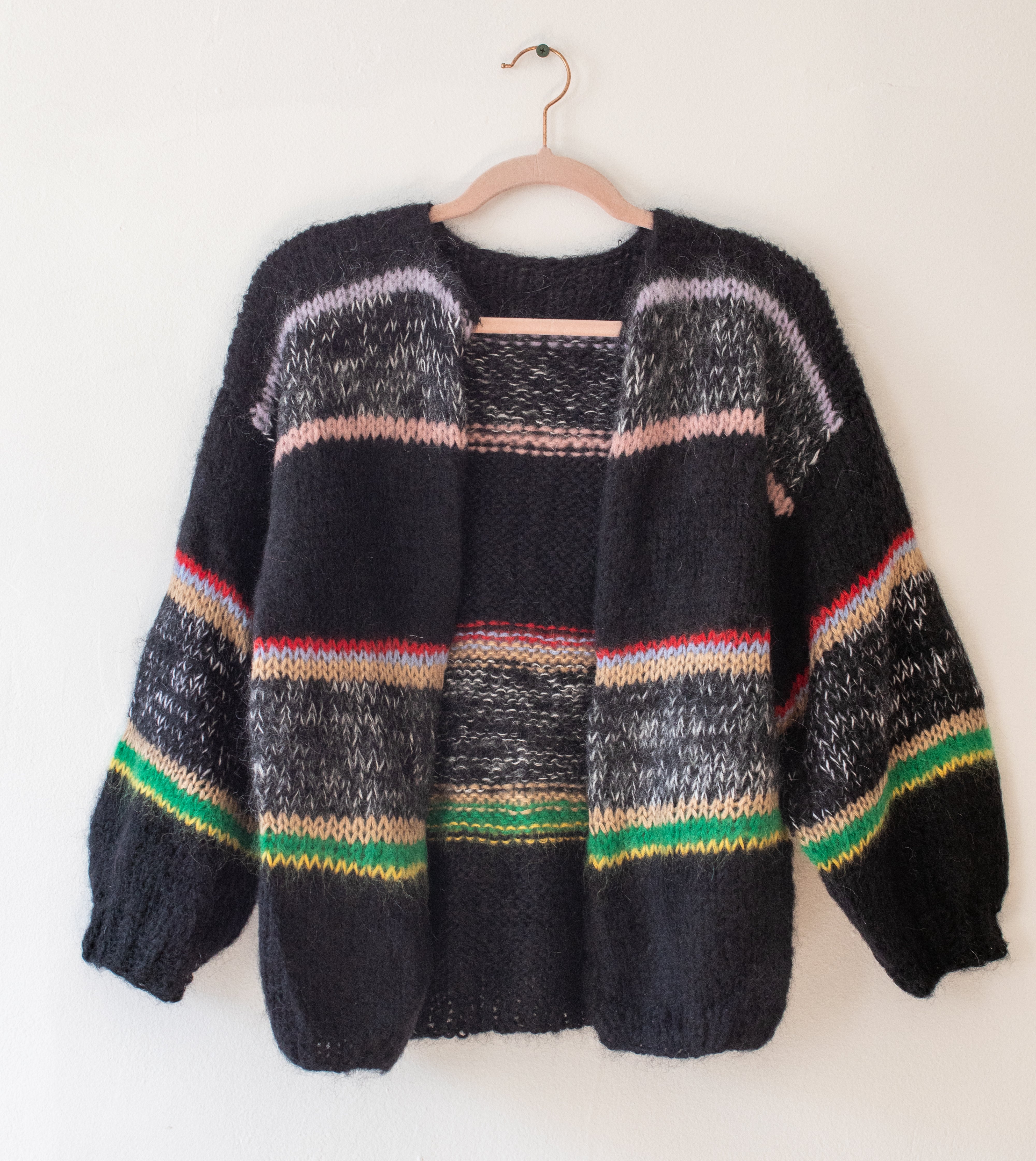 Oversize alpaca cardigan