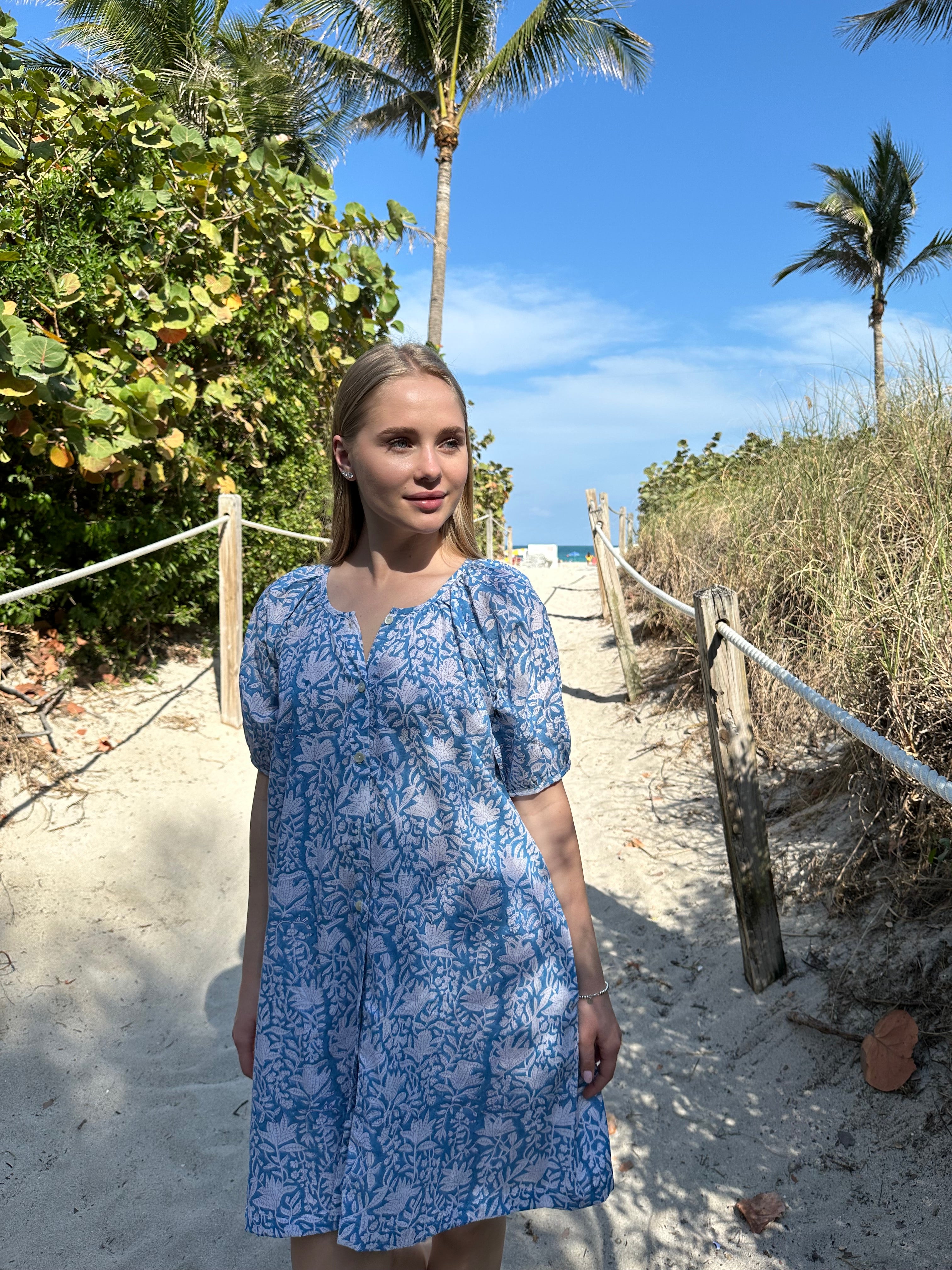 Scoop-Neck Mini Dress