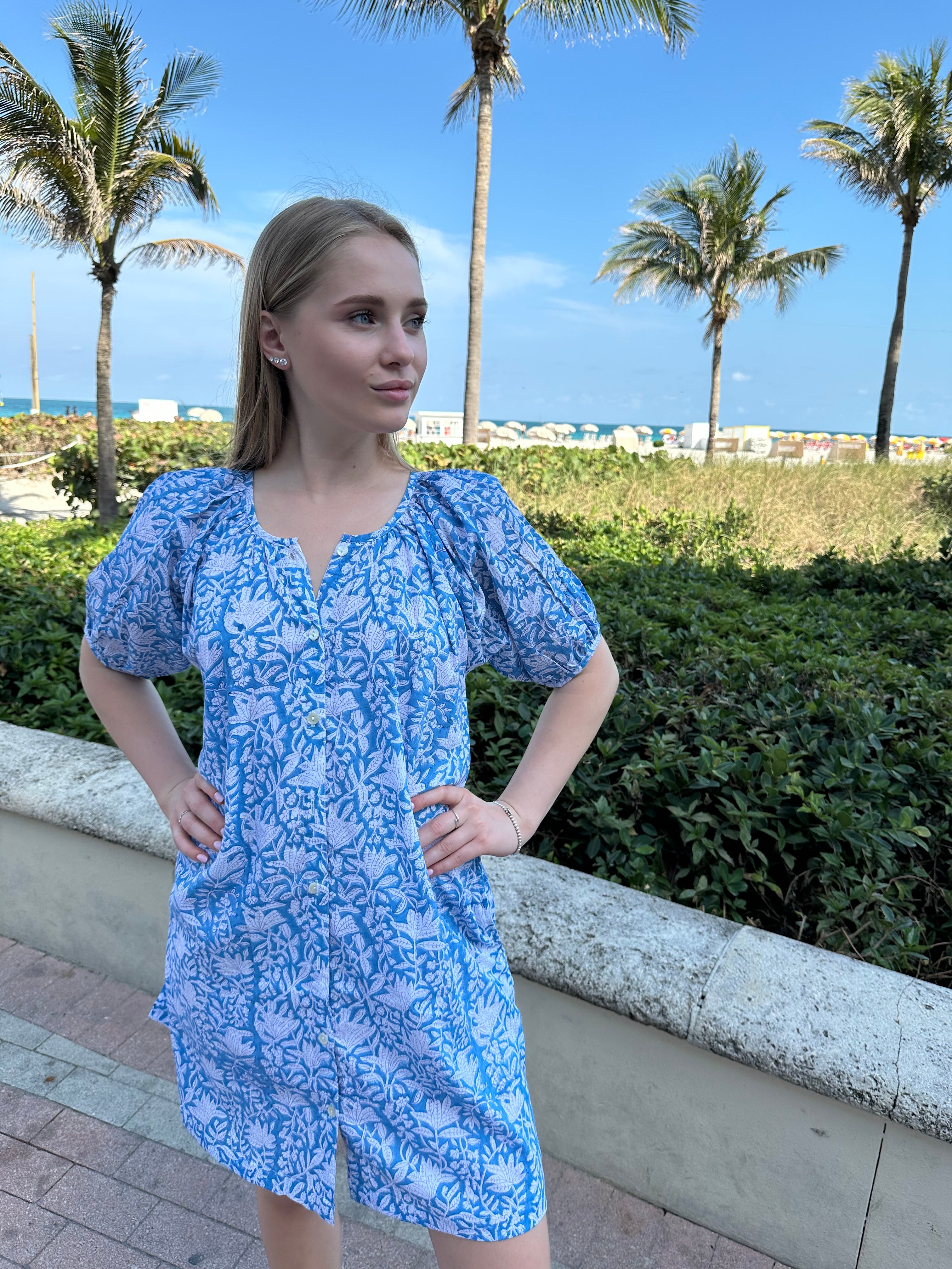 Scoop-Neck Mini Dress