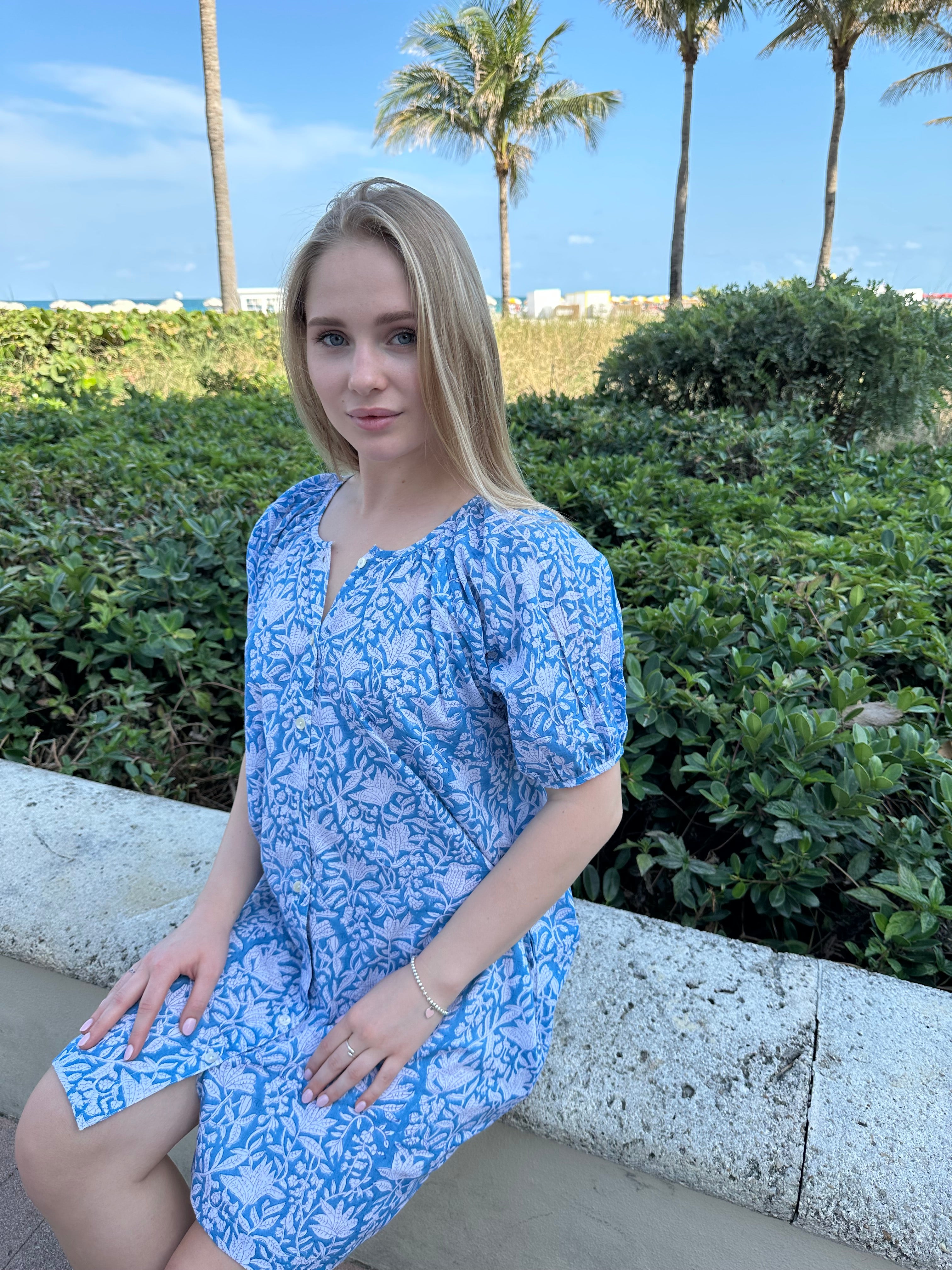 Scoop-Neck Mini Dress