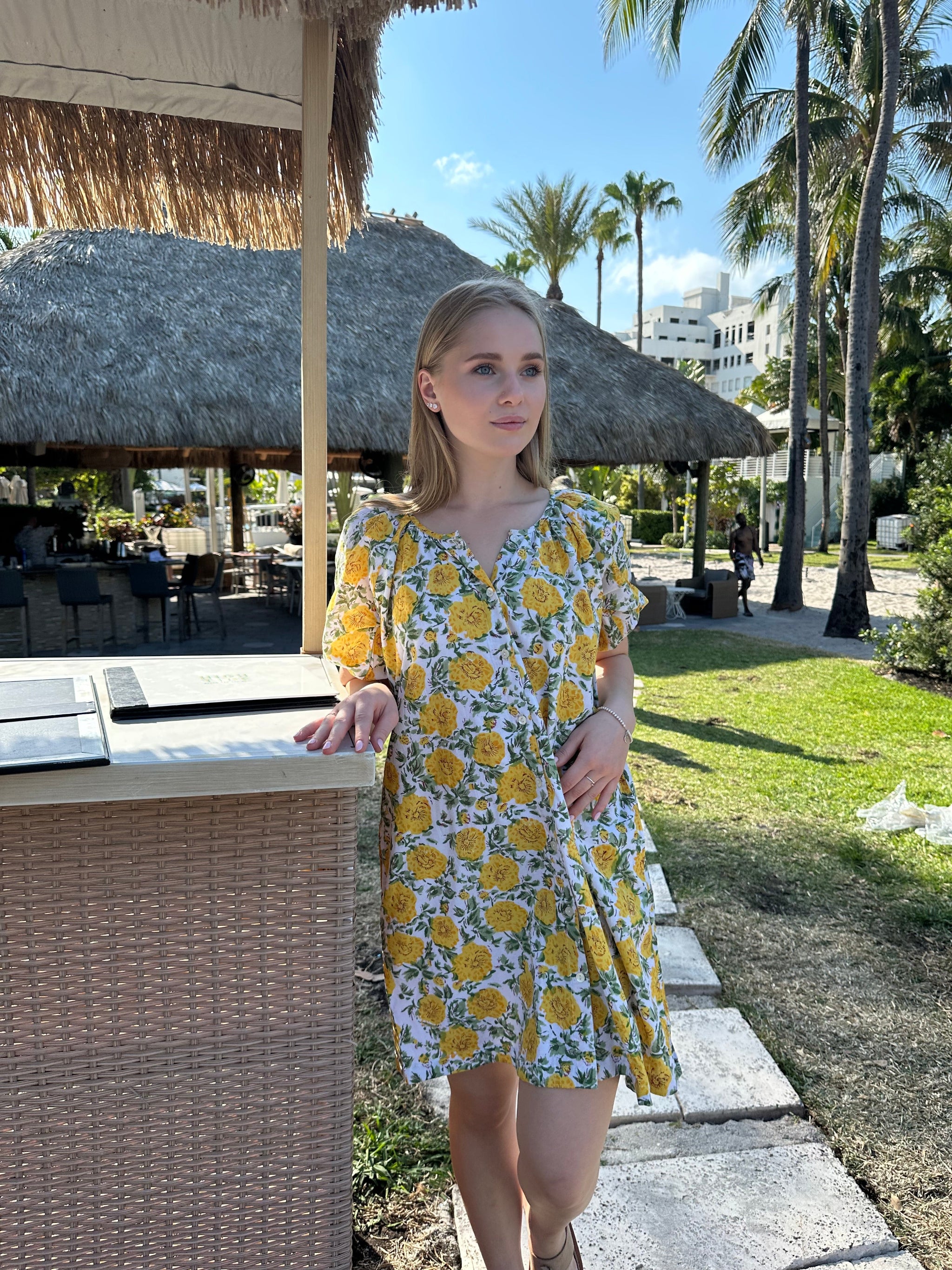 Scoop-Neck Mini Dress