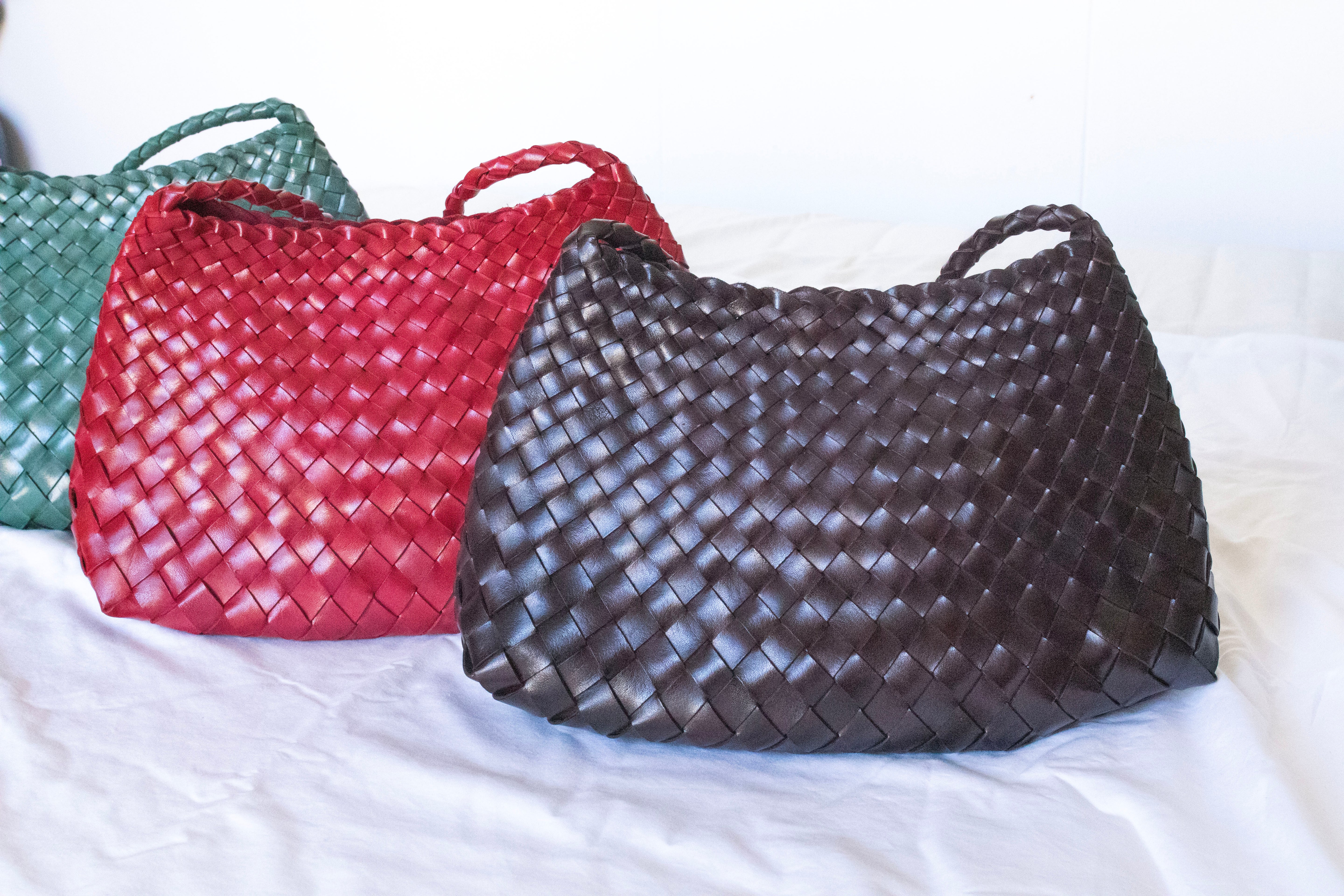 Mira Woven Leather Bag