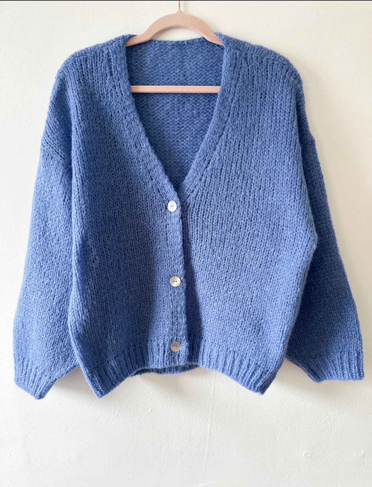 Alpaca-Blend Knitted Cardigan