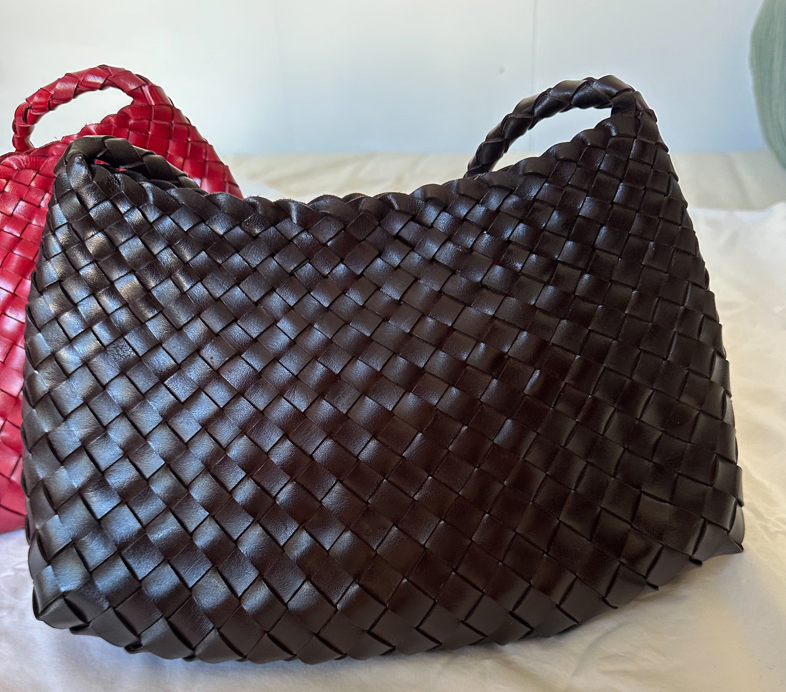 Mira Woven Leather Bag