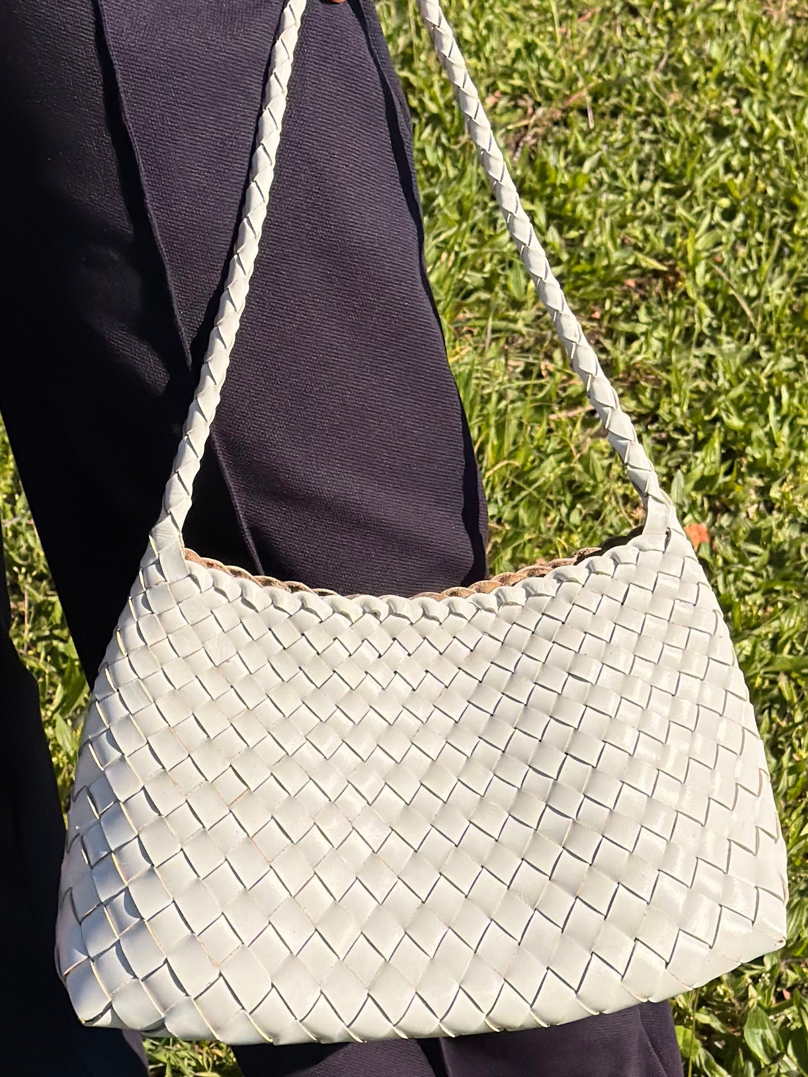 Mira Woven Leather Bag