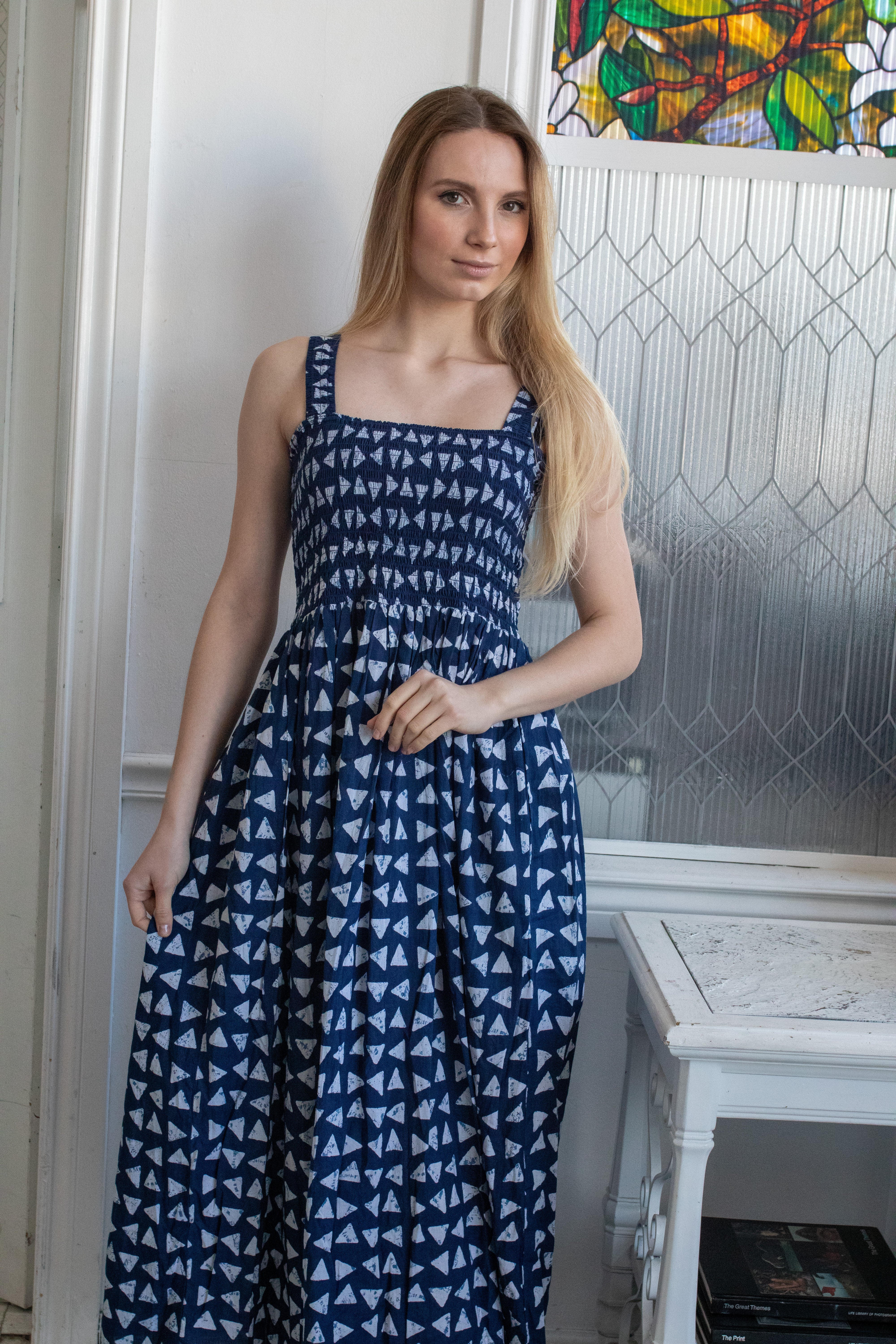 karina midi dress Karina Smocked Midi Dress S