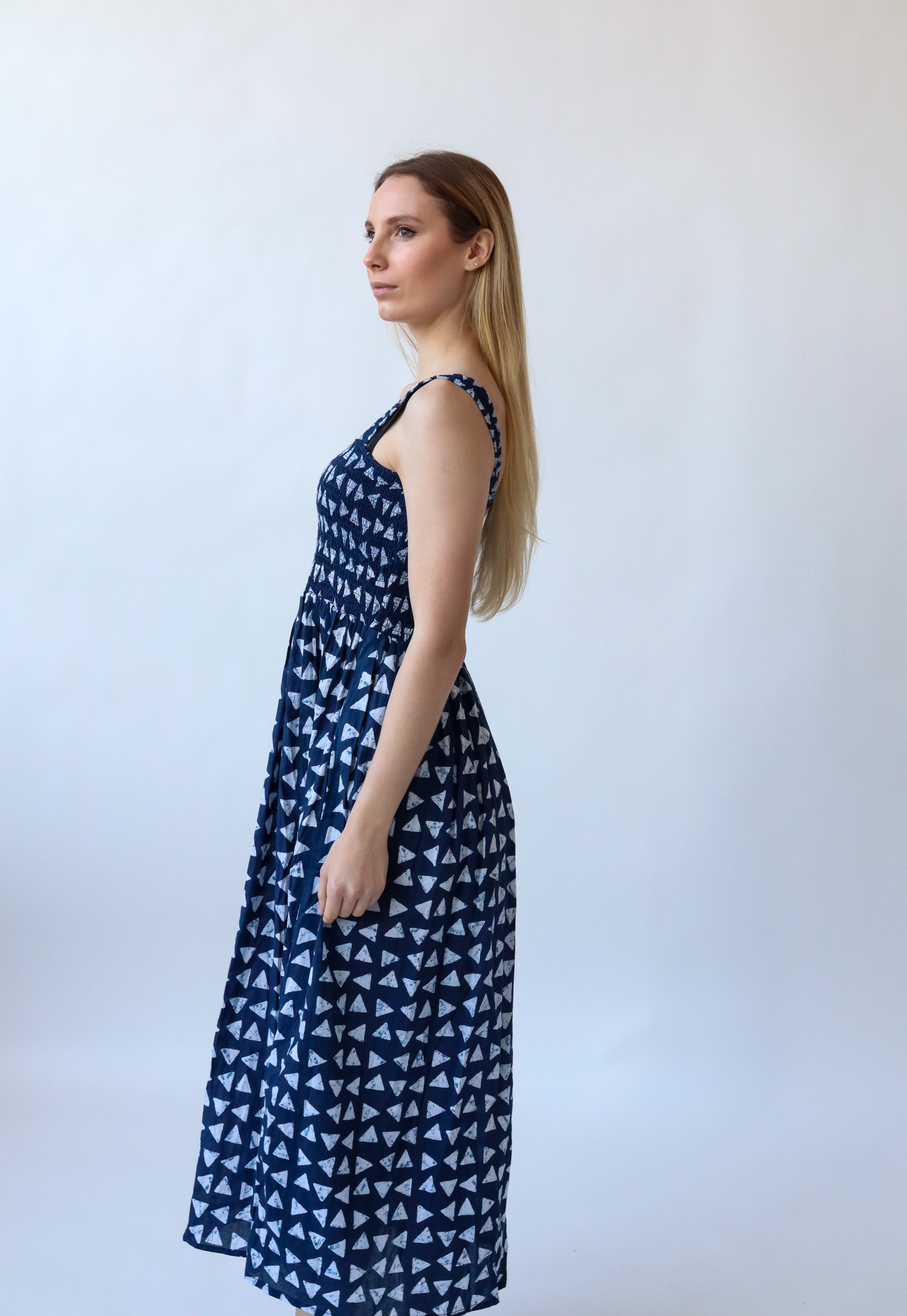 Karina Smocked Midi Dress