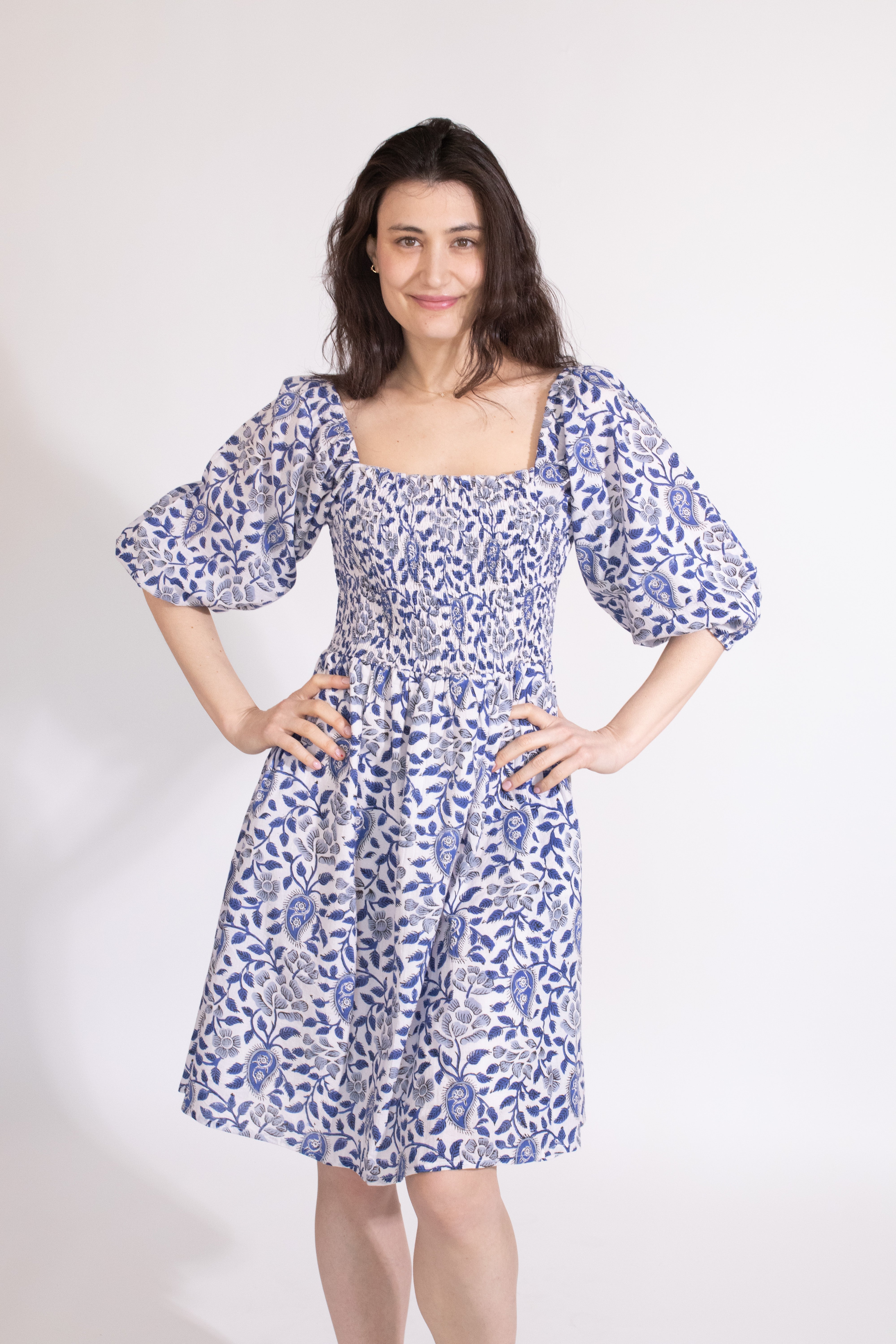 Dani smocked mini dress