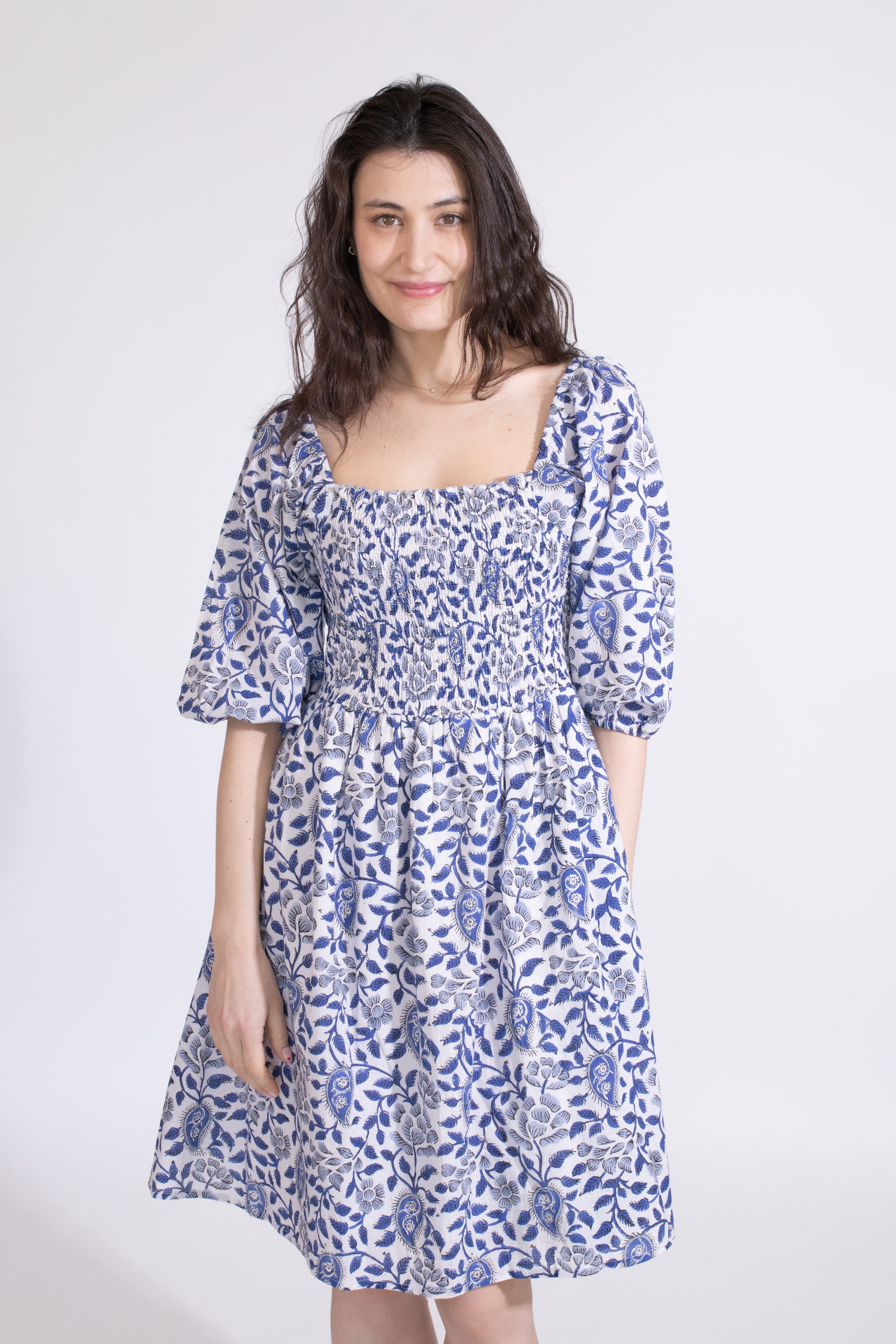 Dani smocked mini dress